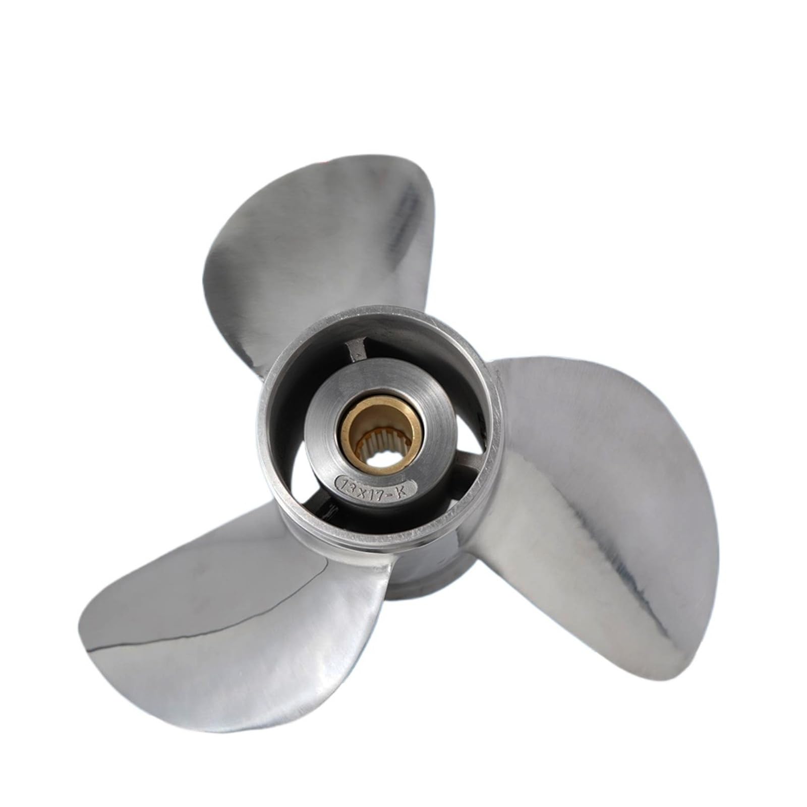 Boat Propeller for 85hp 50hp 60hp 70hp 75hp 80hp Outboard Screw 13x17 Stainless Steel Propeller 3 Blade 15