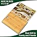 Cutting Boards,Large Bamboo Chopping Board, Built-In 3 Compartments And Juice Grooves, Charcuterie Board for Kitchen Counter Meat (Butcher Block) Cheese, Vegetables,Bread (17 x 12.6