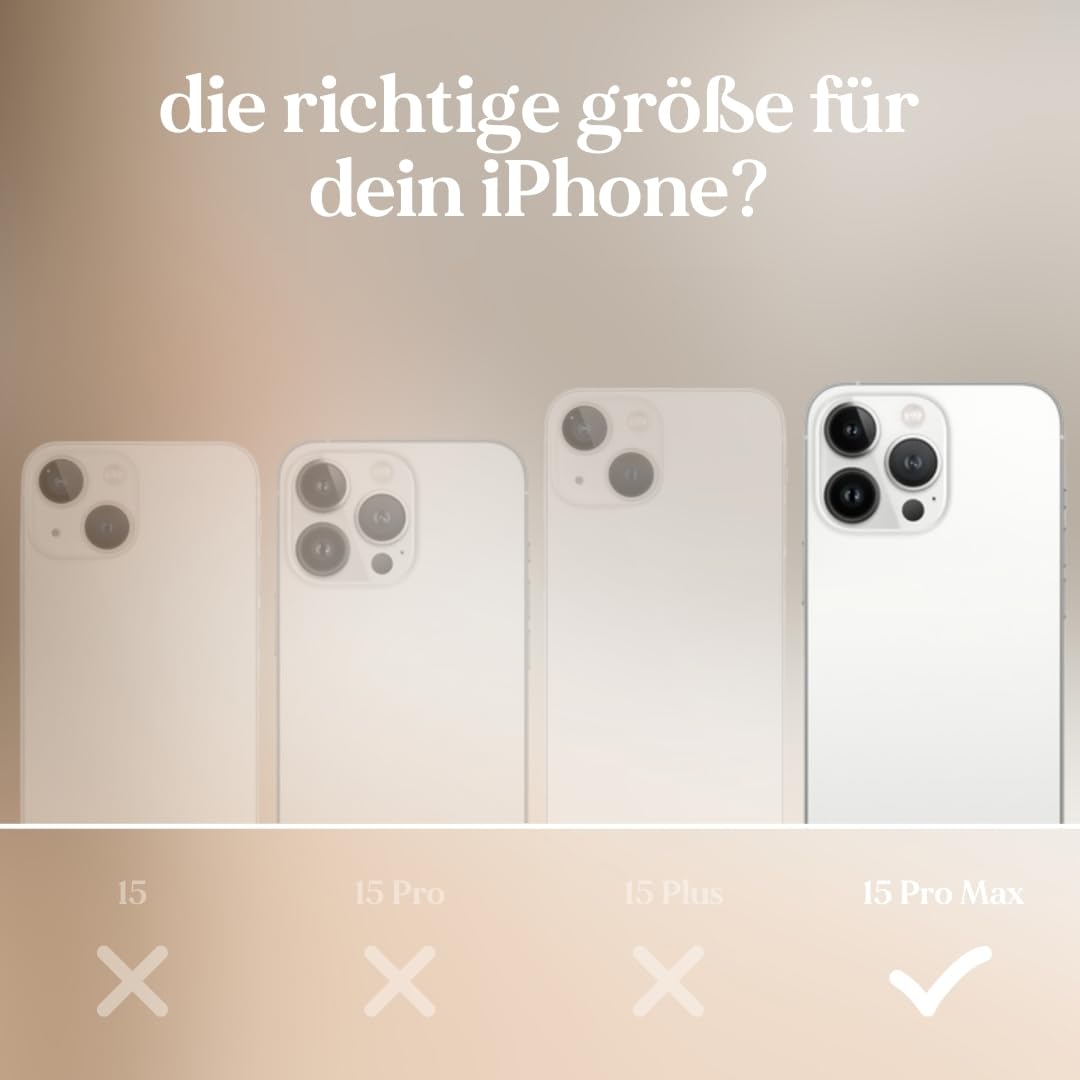 Woodcessories - Change Case, Nachhaltige Handykette abnehmbar kompatibel mit iPhone 15 Pro Max Hülle mit Band schwarz - biologisch abbaubar