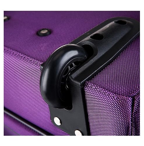 ANIIC Luggage Suitcases With Wheels 2-Piece Nylon Luggage Stripe 20inch Luggage Sets Anti-Theft Combination Lock Suitcases Suitcase Spinner Luggages (Color : C, Size : 2-Piece)3