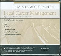Sum and Substance Audio Series on Legal Career Management 0314189548 Book Cover