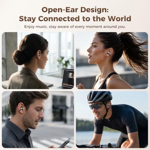 SUPERONE Open Ear Clip-On Earbuds with Air Cushion & Digital LED Display - image 8