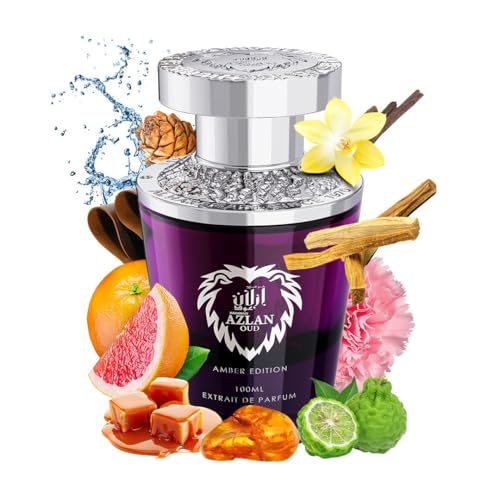 Al Haramain Azlan Oud Amber Edition for Unisex - Arabian Perfume for Women and Men - Long Lasting Woody Fragrance with Notes of Grapefruit, Leather, Musk, Vanilla - Arabic Cologne - 3.4 oz EDP Spray - Image 2
