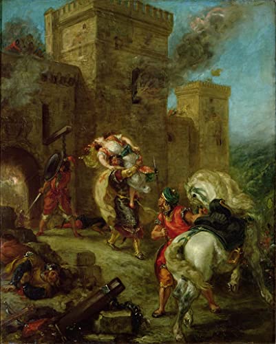 Graffiti Art Mural Delacroix poster peinture moderne pour décoration murale de chambre