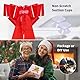 GIBOHOM Große Autoschleife, Riesen Geschenkschleife 76 cm / 30 Zoll, Wiederverwendbar Große Schleife für Auto, Fahrrad, Weihnachten, Hochzeit, Geburtstage, mit Saugnapf und 4 Kleinen Schleifen, Rot