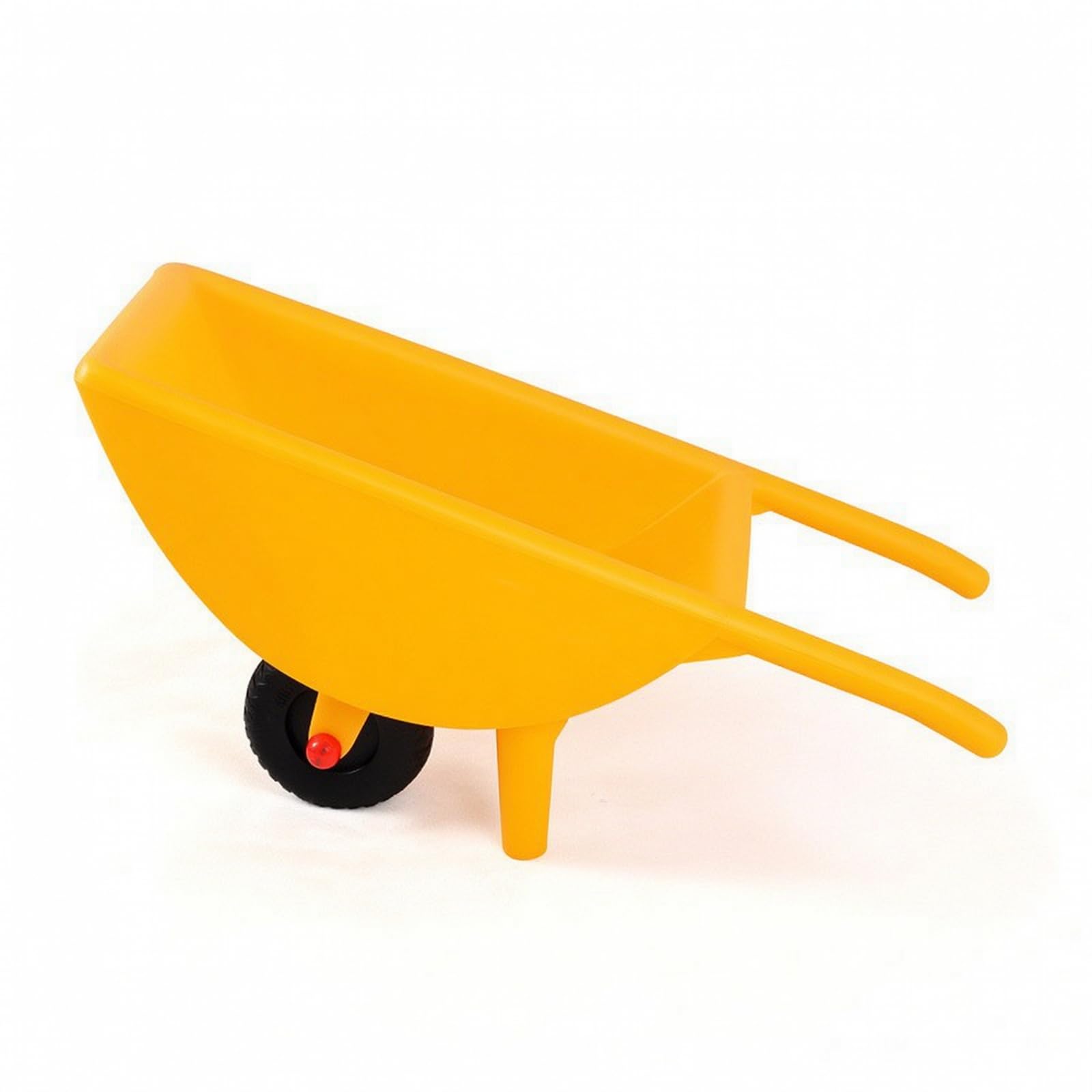 Brouette en Plastique d’extérieur Chariot à Pousser Éducatif Jouet Jardin pour Plage, Jaune