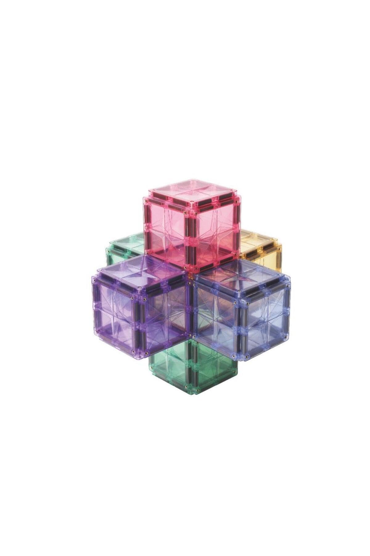 Kompakt-Bausatz in Pastellfarben 36 Teile, langlebiges Magnetspielzeug, Robustes Lernspielzeug, erweiterbare Sets, für Kinder ab 3 Jahren