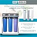 NU Aqua Whole House Water Filter System Replacement Set - 3 Stage Kit - Includes Sediment, Granular Activated, and Carbon Block Filters - Home Universal RO Filtration Cartridge Pack