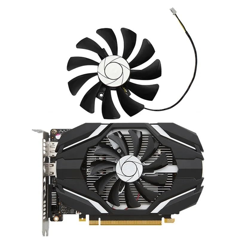 Graphics Card 85MM HA9010H12F-Z 2Pin Video Card Fan for GTX 1050 1050Ti OC Replacement Graphics Card GPU