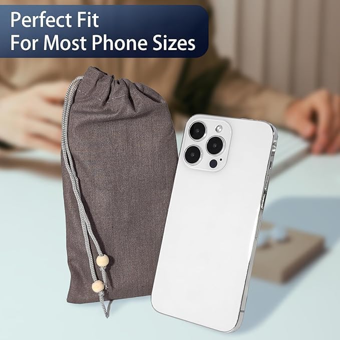 EMF Cell Phone Sleeve fo Phone Pouch, High-Shield EMF Blocking Pouch, 100% Silver Fibers forDigital Security, Signal Blocking, Anti-EMP Radiation Bag for Privacy Protection. (Purple) - Image 4