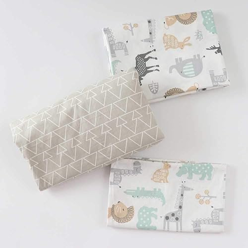 Miniatura 6 de Juego de fundas de almohada de 3 piezas 100% algodón para niños y niñas, incluye sábana bajera, sábana superior y funda de almohada sobre, bonito