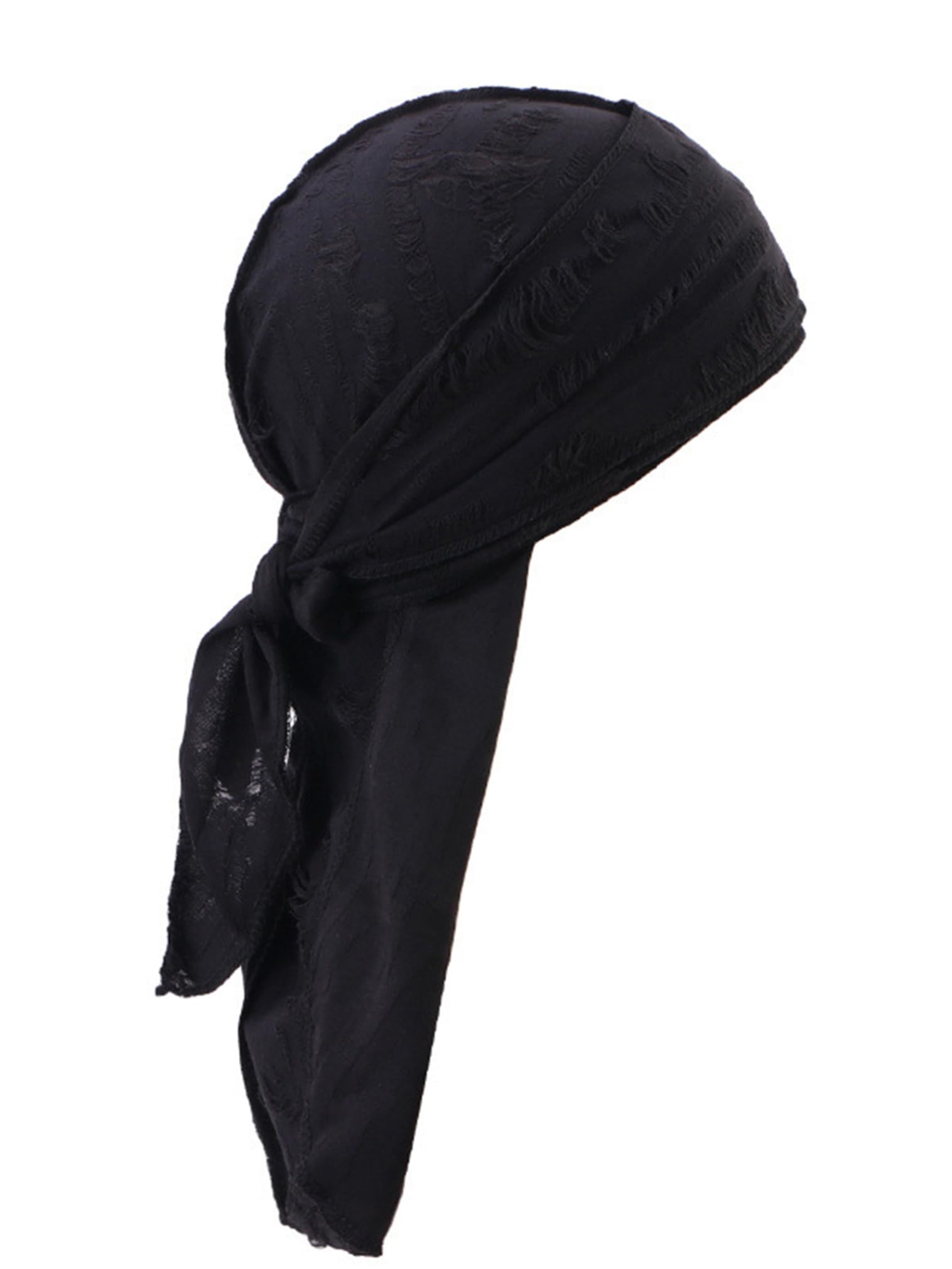 FEESHOW DOO Rags Dew Rag Cotton Durags Head Cap Cooling Head Wrap Bandana Helmet Liner for Men Cycling
