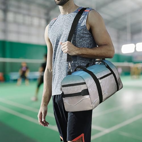 Sac de gym élégant taille unique imprimé sable de mer transparent - 6
