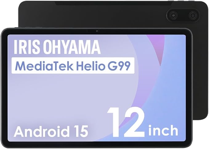 アイリスオーヤマ LUCA TM12E2W74-AZ1B 11.9型 Android 15 タブレット（ブラック）の商品画像