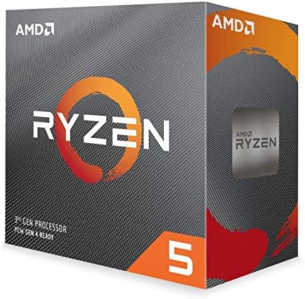 AMD Ryzen 5 3600 3.6 GHz 6-Core/12 Threads AM4 Processor with Wraith Stealth Cooler, 100-100000031BOX