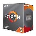 Processore AMD Ryzen 5 3600 (6 Cores/12Threads, 65W TDP, AM4 Socket, 35 MB Cache, Boost di Frequenza fino a 4.1 GHz max, dissipatore ad aria "Wraith stealth cooler")