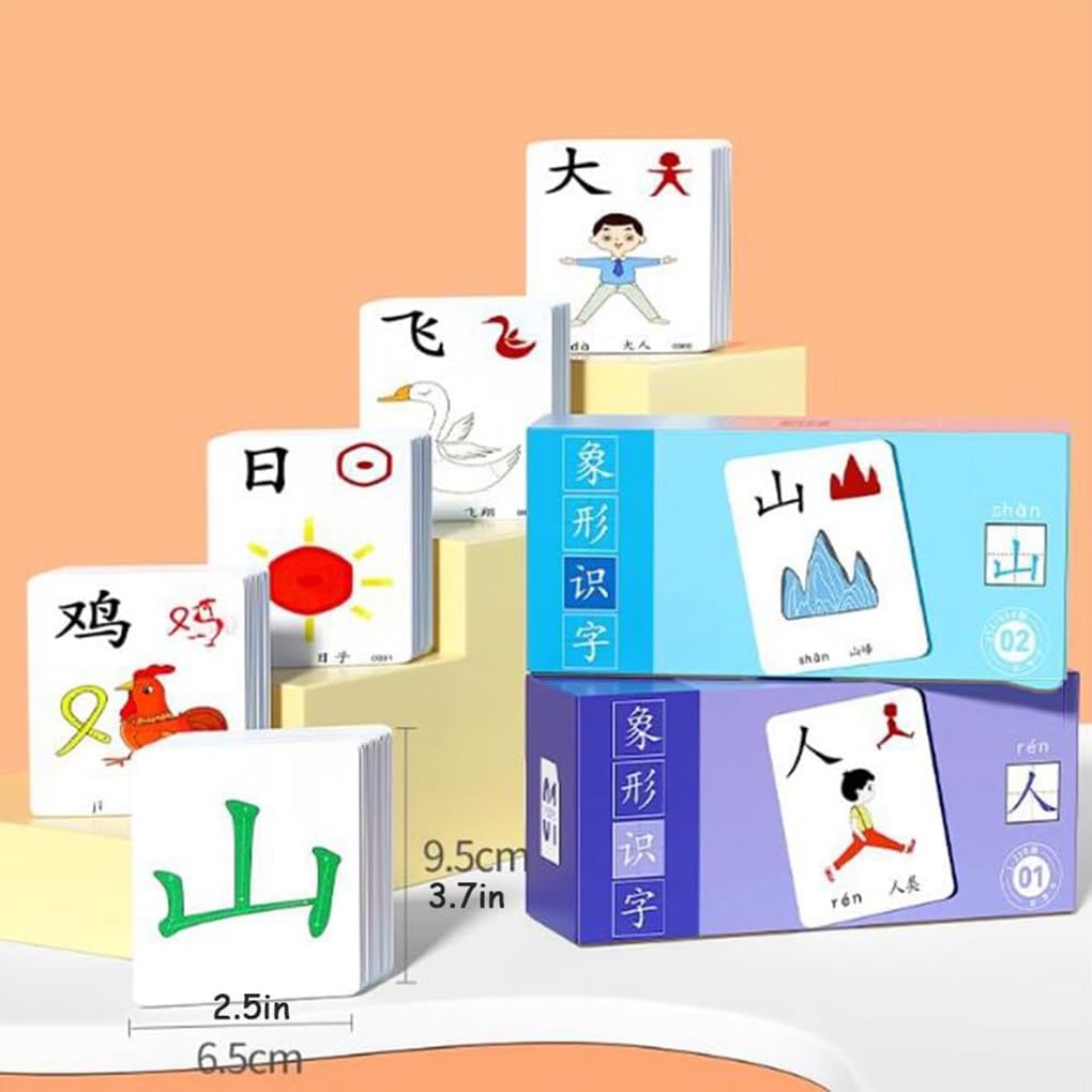 Cartes de caractères chinois for l'apprentissage du mandarin kit de cartes graphiques Flash for l'apprentissage des caractères chinois cartes flash chinoises cartes Pinyin for débutants(1000 words)