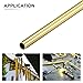 DTGN 9.5mm x 0.5mm x 300mm(ODxWall TxL) Brass Tube - 1Pack - Good for Machinery Equipment DIY Decorative Frame - Round Metal Tubing