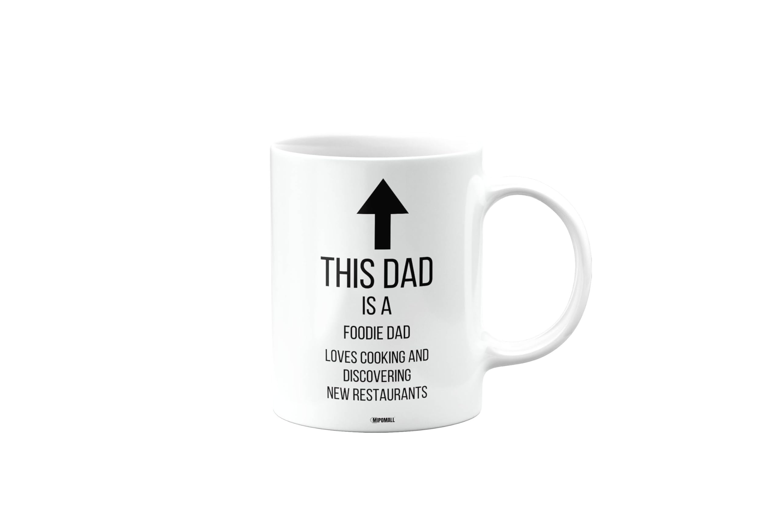 MIPOMALL Foodie DAD, Funny Dad Mug Present, Gift from Daughter, Son or Step, Birthday Cup, Secret Santa, Presents for Christmas, mm-CA_194_30
