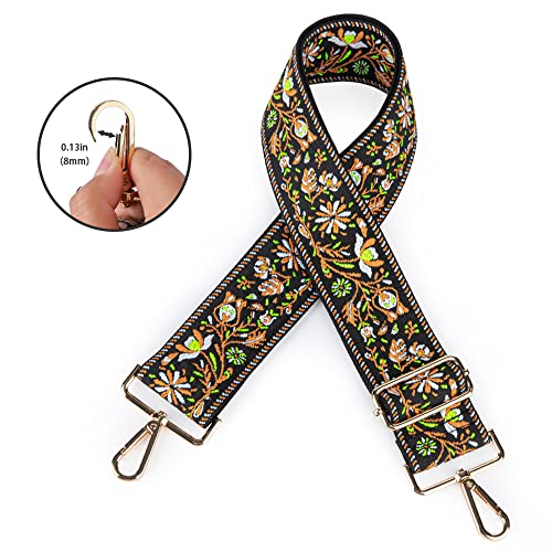 Image of Viva Terry Adjustable Crossbody Guitar Strap Replacement for Women's Handbags and Purses (Light Khaki Bag Shoulder Strap)