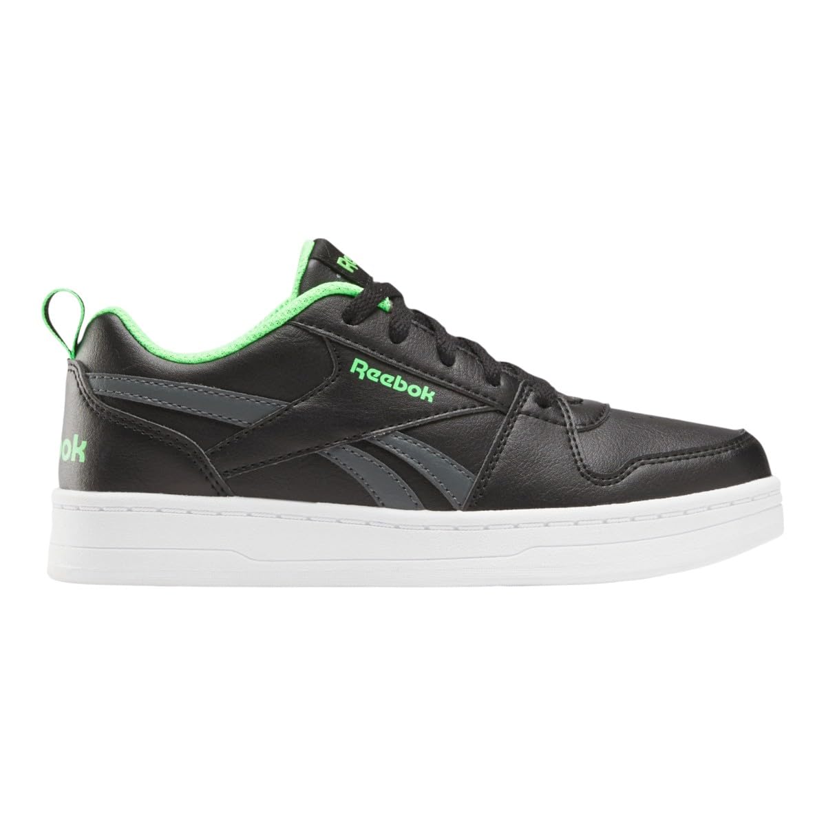 Reebok Royal Prime 2.0 Trainers, Black Grey5 Solarlime, 12.5 UK Child