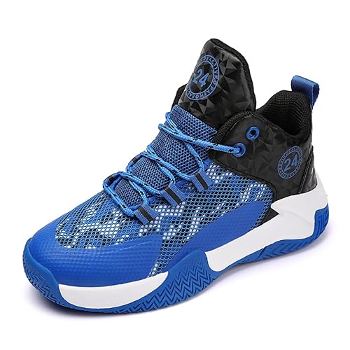 Ucilxi Anti-Skid wear-Resistant Children's Basketball Shoes Blue