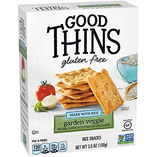 Good Thins Garden Veggie Rice Snacks Gluten Free Crackers, 3.5 Oz #TOP7