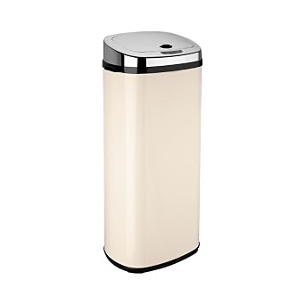 Dihl 50L Rectangular Motion Sensor Bin, Cream