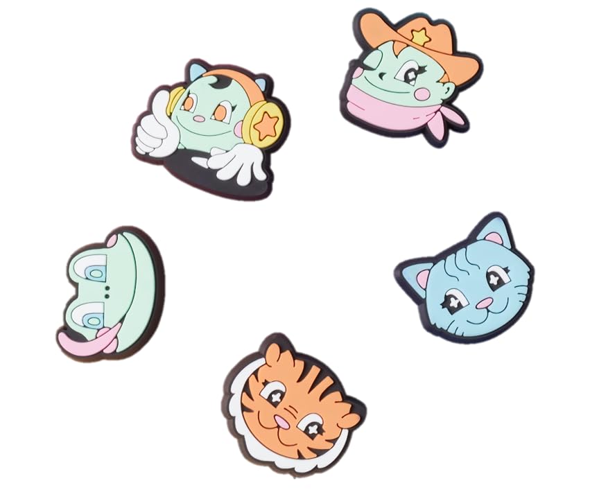 Crocs Shoe Charm 5-Pack | Dostosuj with Jibbitz for, Amulet Buty Unisexo, Kawaii Cartoons, Jeden rozmiar, Kawaii Cartoons, Talla única