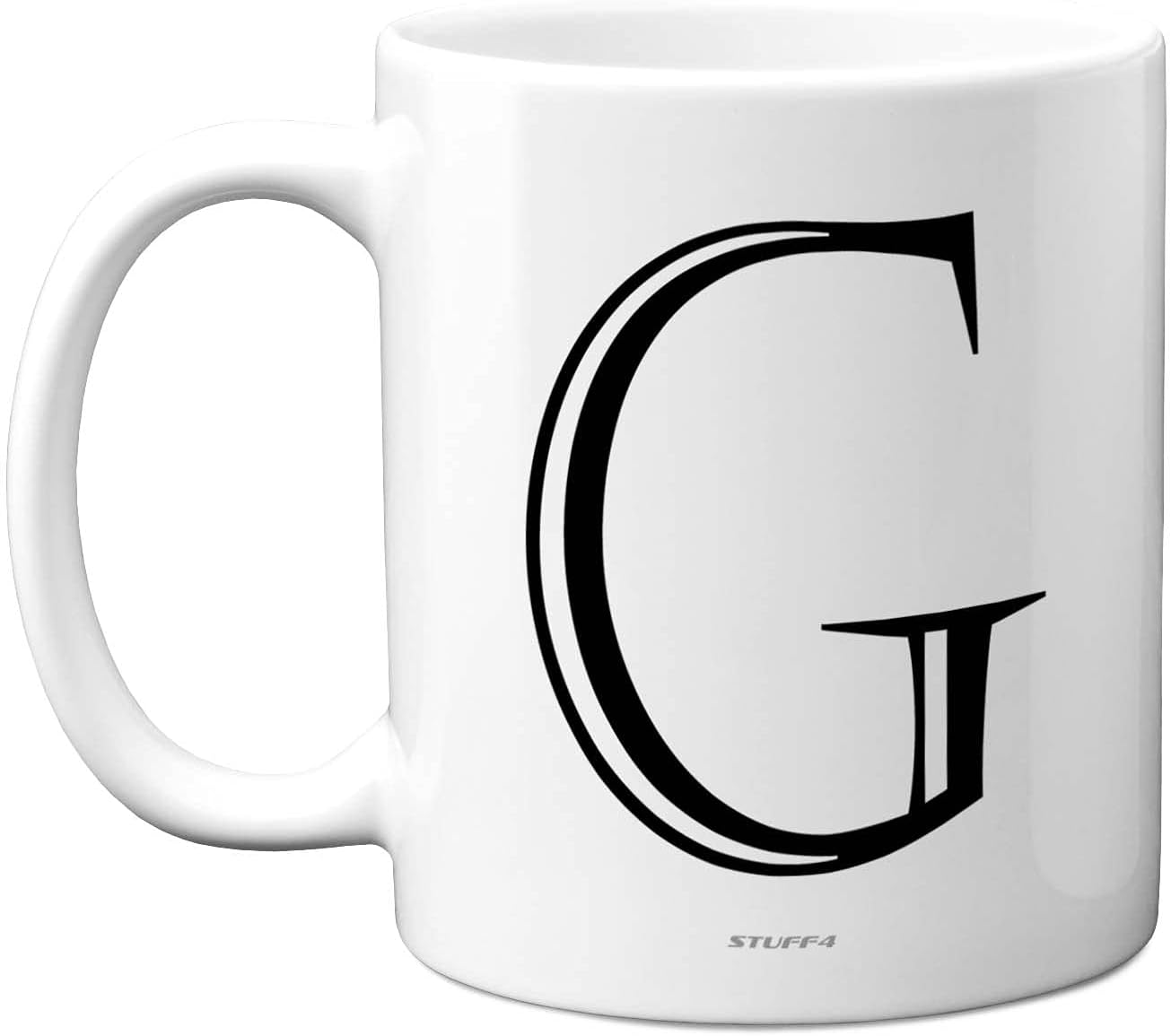 Stuff4 Personalised Alphabet Initial Mug - Letter T Mug, Gifts for Him Her, Fathers Day, Mothers Day, Birthday Gift, 11oz Ceramic Dishwasher Safe Anniversary, Valentines, Christmas, Retirement