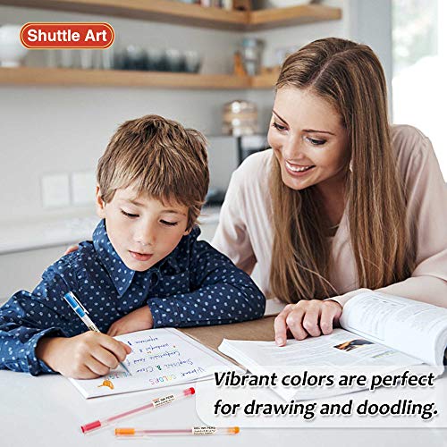 Shuttle Art Gel Ink Ball Point Pens, 15 Colors Japanese Style Pens, 0.38Mm Extra-Fine Ballpoint Pens For Home, School And Office #TOP4