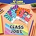 Classroom Jobs Pocket Chart with 47 Cards, Class Management Helpers for Preschool Elementary Homeschool, Teachers Must Haves Educational Supplies for Students