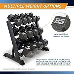 Marcy Cast Iron Hex Dumbbells Collection - Available size from 3-lb to 100-lb, SOLD INDIVIDUALLY - Image 5