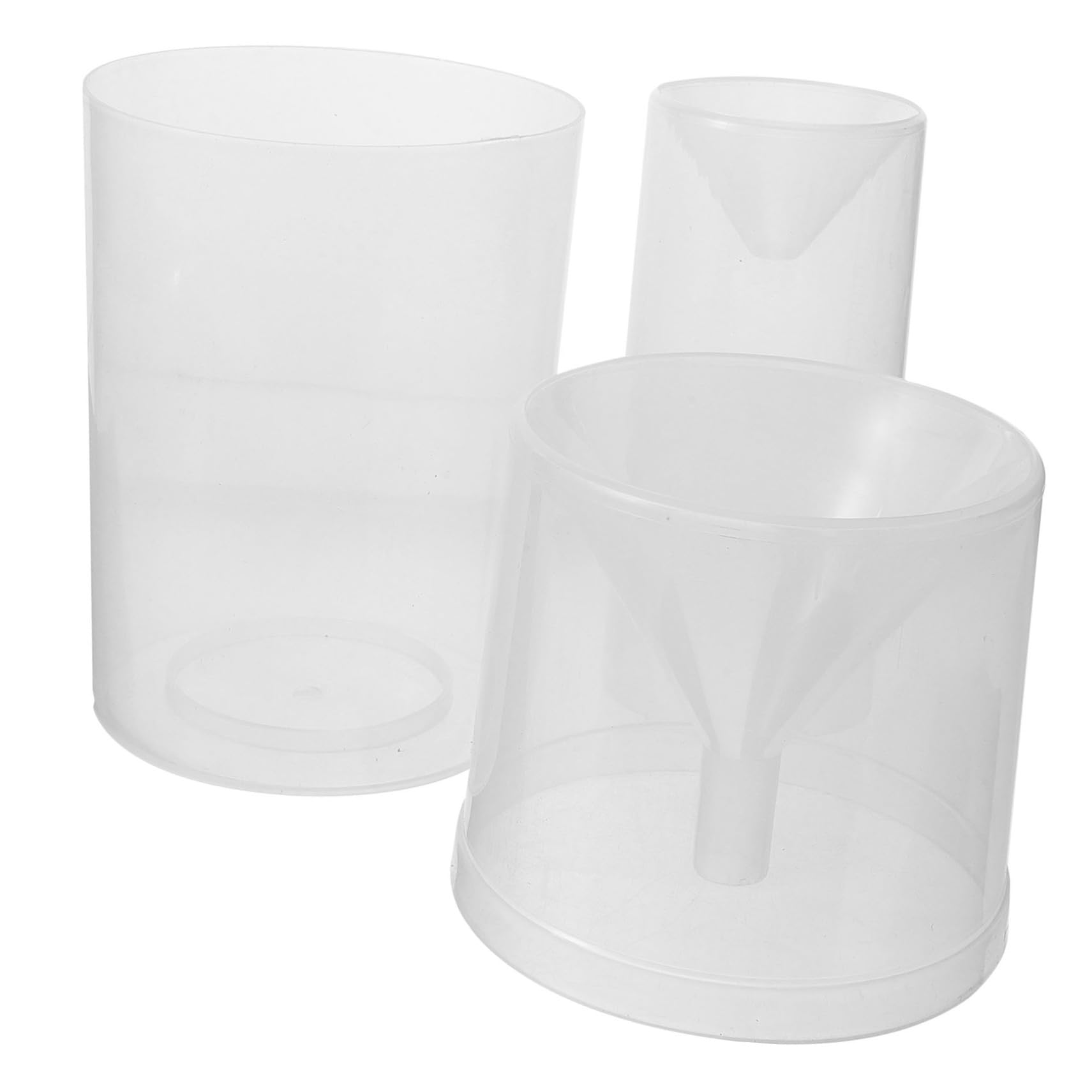 SUPVOX Educational Rain Gauge Set 3 Pieces Rain Measuring Tube for Science Classroom Precise Rain Water Gauge Outdoor Weather Monitoring Tool for Students