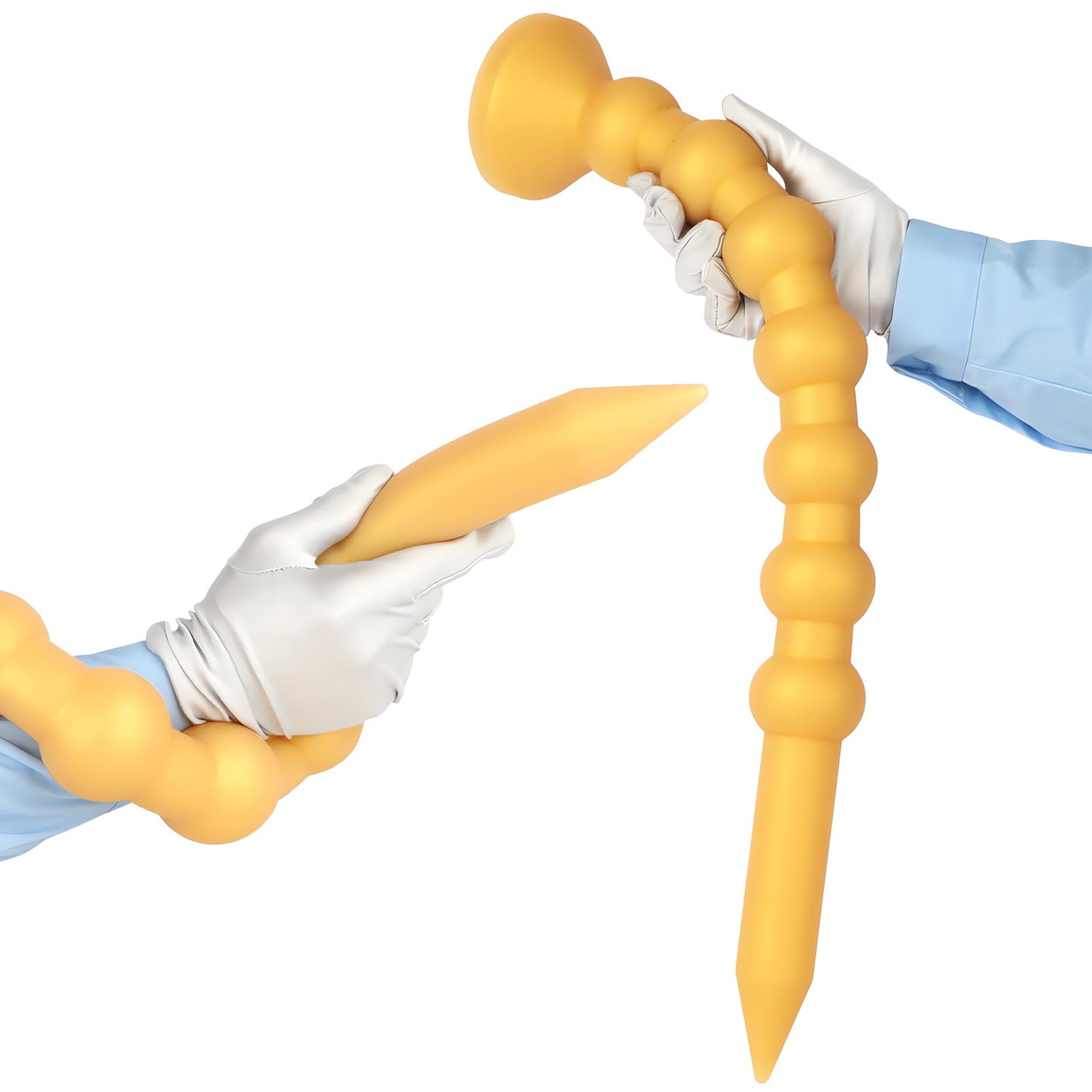 SXOVO Plug Anale Dilatatore Donna Uomo, 57 CM Palline Anali Extra Lunghe e Spesse con 7 Perle, Butt Plug Analesex Toy per Penetrazione Profonda e Allenamento Anale, BDSM Toys Sessuali per Donna Uomini