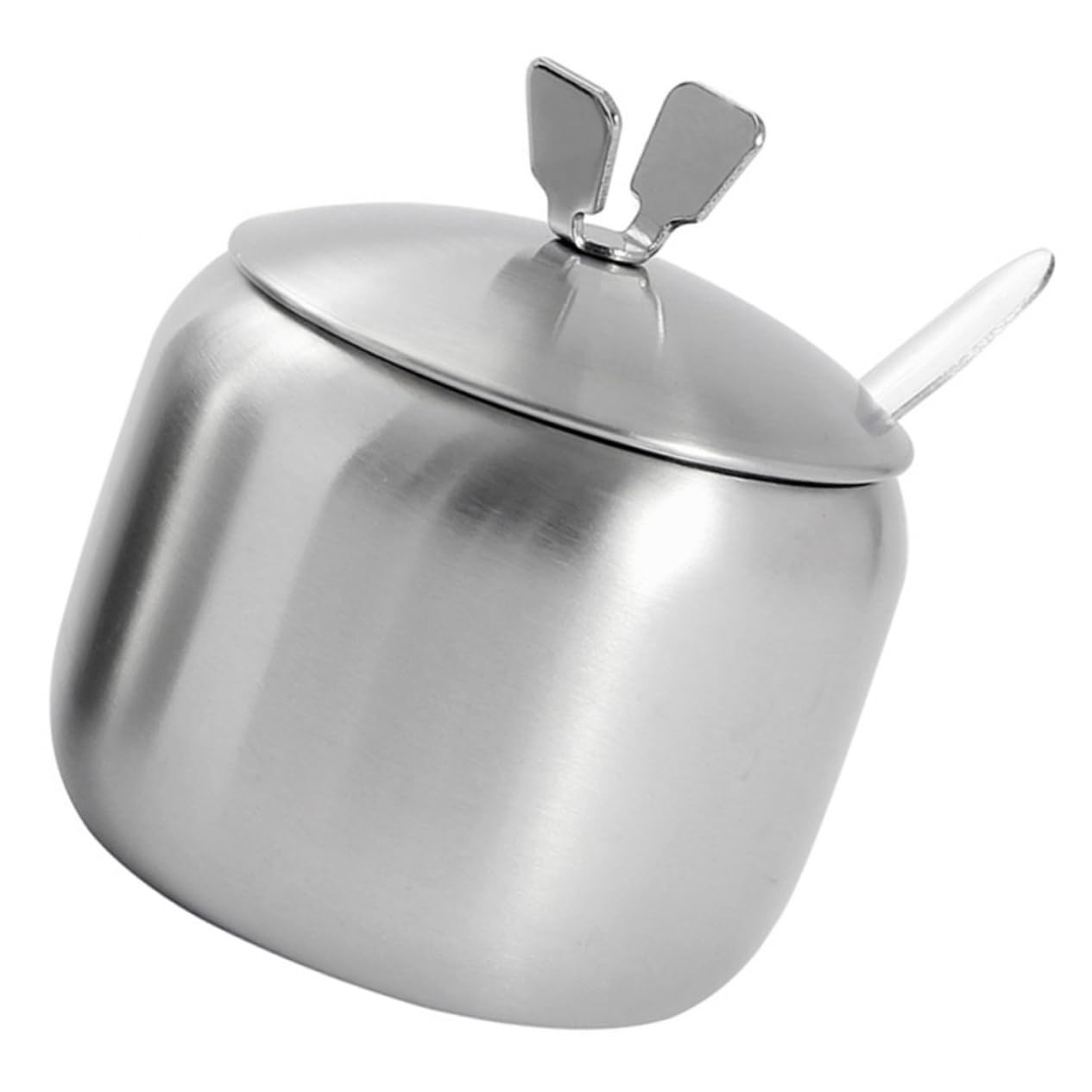 MUCKLILY 1Set Stainless Steel Spice Jar Modern Salt Container for Seasoning Sugar Storage Sleek Design for Kitchen Dining for Spices Sugar Pepper and More