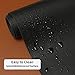 Leather Desk Pad,Wolaile 36x17 inch Large Mouse Pad,Waterproof Non-Slip Writing Desk Blotter,Computer Mat Desktop Protector for Office Home,Black