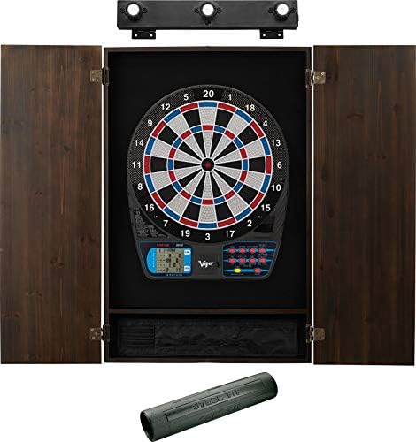 Viper 787 Electronic Dartboard, Metropolitan Espresso Cabinet & S...