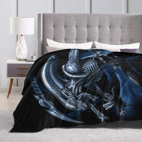 Mekqhfa BLACK-244 Ultra-Soft Micro Fleece Blanket Sintee-Alien-Xenomorph Fashion Print All Season Couch Sofa Warm Bed Throw Blanket 50 Inchx40 Inch thumb #4