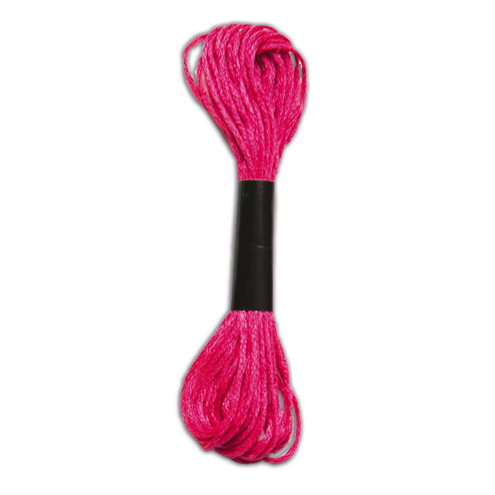Janod Coffret 7 Bracelets Brésiliens Fluo à Créer - Kit Loisir Créatif Enfant dès 8 ans - Motricité Fine et Créativité