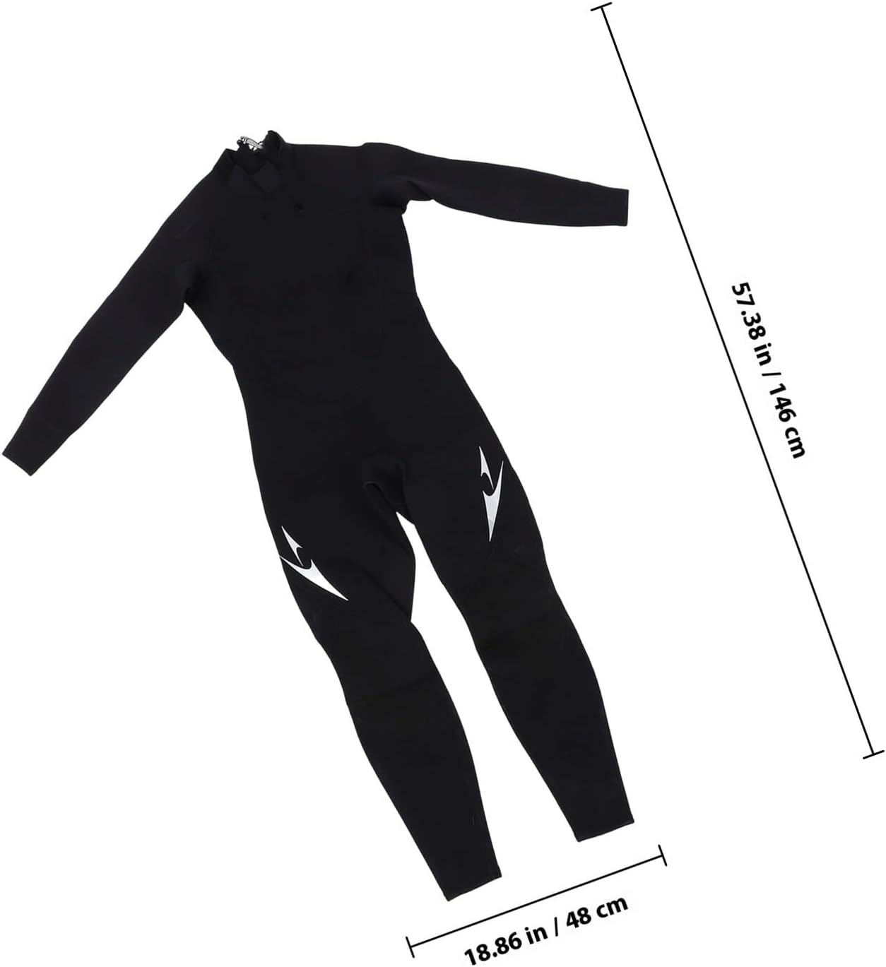 Abaodam Men’s Full Sleeve Wetsuit Black XL, Thick Neoprene Male Diving Suit for Surfing, Snorkeling, and Cold Water Swimming