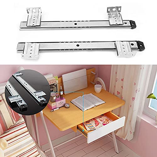 Toetsenbordladegeleiders, bureaulade schuifrailbeugel voor thuiskeuken, 2 stuks(one size-wit) - Image 4