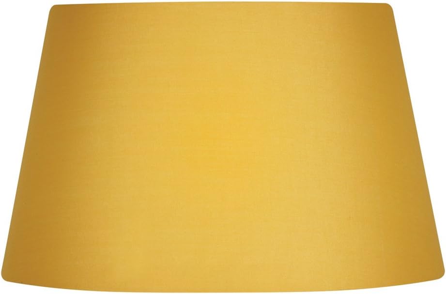 Cotton Drum Shade, 10-inch, Mustard, Fabric