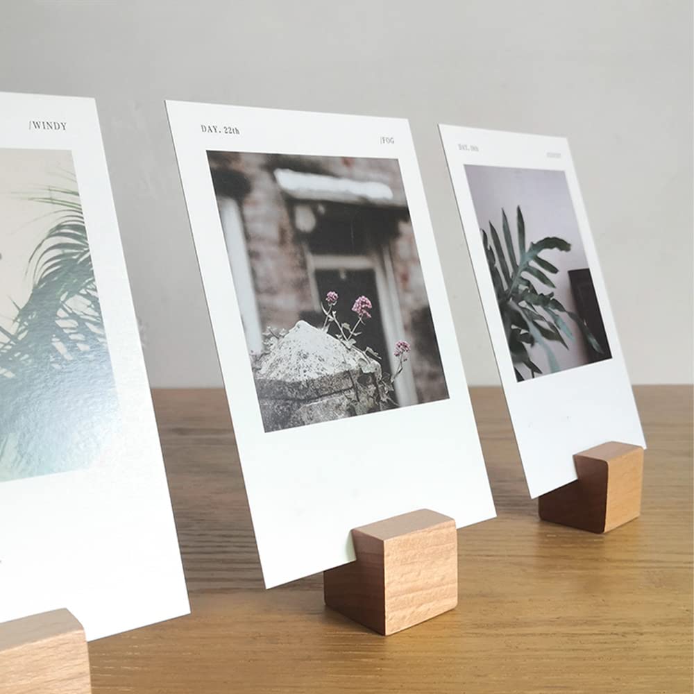 Amazon | YIXINLYMY 木製 カードスタンド メモスタンド カード立て 10