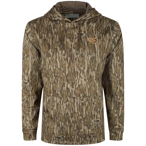 Drake Waterfowl Men's MST Performance Hunting Warm Anti-Pilling Camo Hoodie with Soft Combed Fleece Interior & Kangaroo Pouch