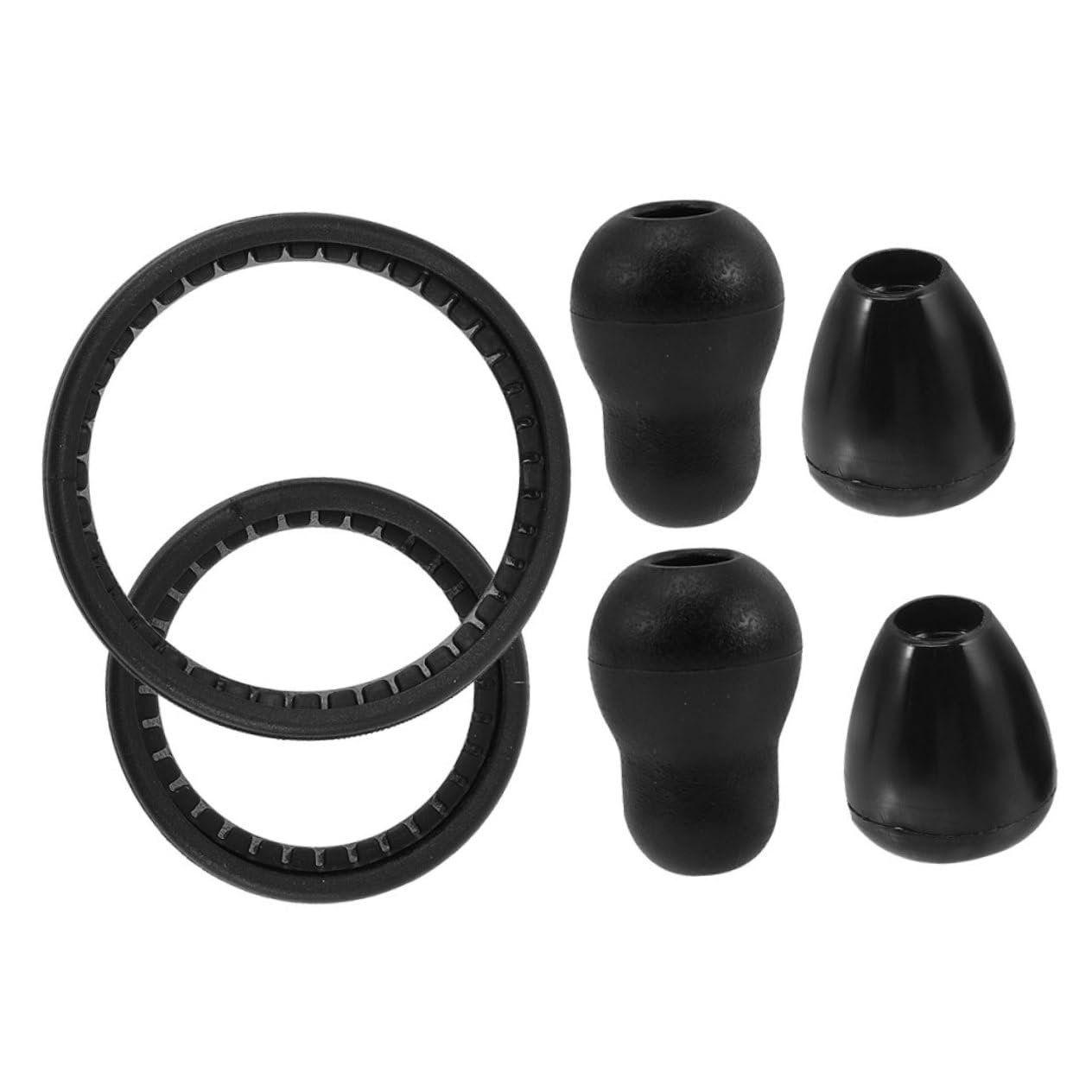 ULTECHNOVO 10 Juegos Accesorios para estetoscopios para los auricular enchufe de oído oidos earbuds reemplazo cubierta de campana Educación física Black