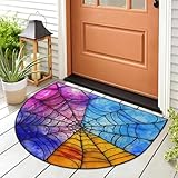 WowPrint Art Spiders Webs Felpudo de entrada para interiores y exteriores, lavable, absorbente, antideslizante, 91,4 x 61 cm