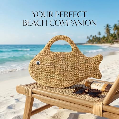 Cartera tejida de paja para mujer, clutch bohemio natural para vacaciones playeras, moda verano 2026 miniatura 3