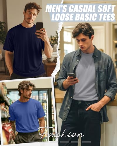 Image of Neer 3 Pack Big and Tall T-Shirts for Men L-7xl Tops