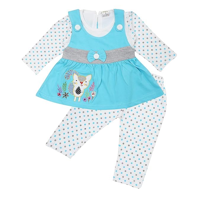 Image of NammaBaby Baby Girl's A-Line Mini Frock Dress (Pack of 1)